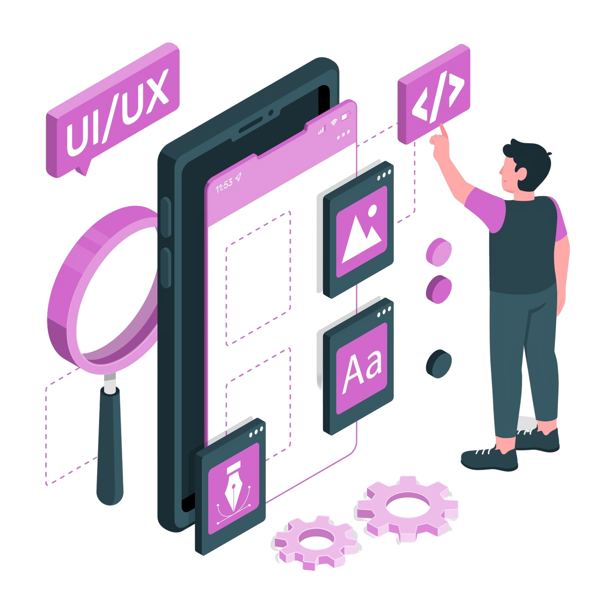 UI UX Design Illustration