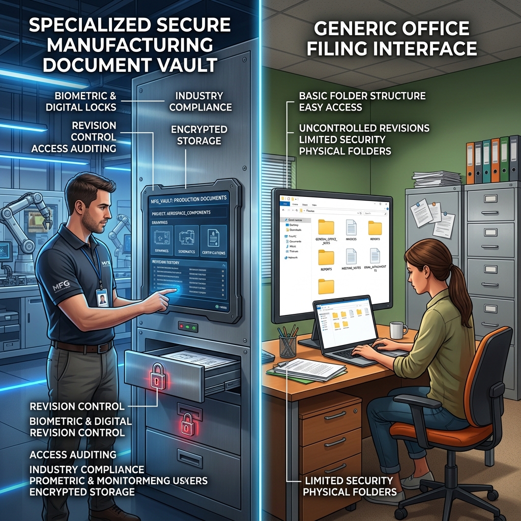 DoxCraft vs SharePoint for Manufacturing Document Management — Honest Comparison